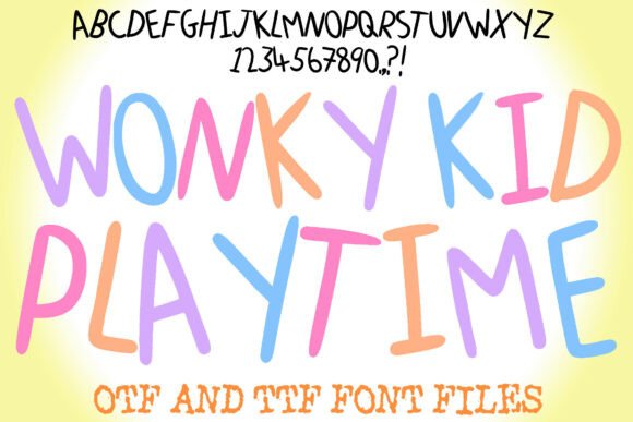 Adding a Touch of Playful Authenticity with the Wonky Kid Playtime Font