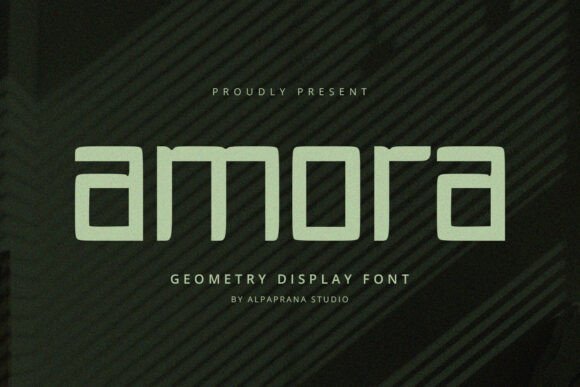 Amora: A Strategic Display Font for Modern Branding