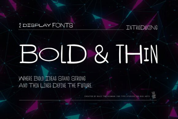Bold and Thin: The New Standard for Contemporary Display Typography