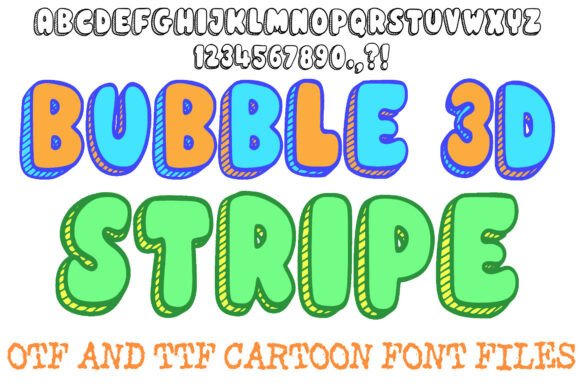 Bubble 3D Stripe: A Playful, High-Impact Font for Dynamic Design Projects