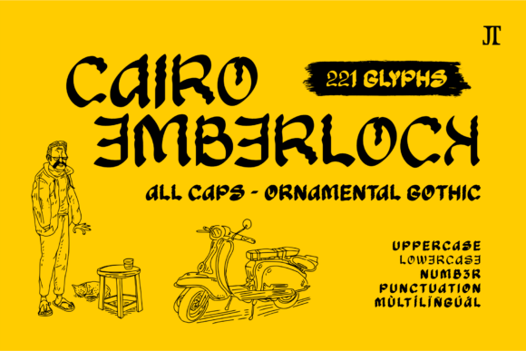 Cairo Emberlock: A Typeface for Bold, Mystical Design Projects