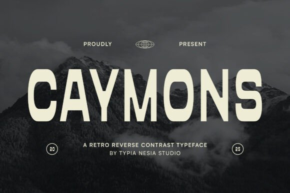Caymons: A Bold Retro Sans for Modern Branding