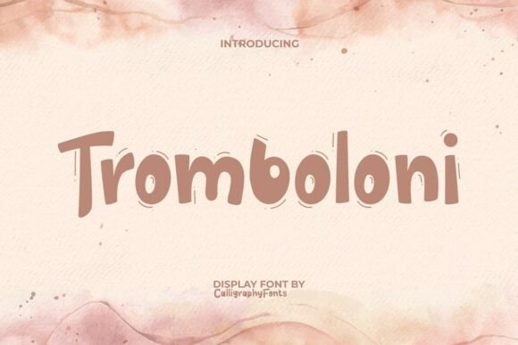 Creative Typography with Tromboloni Display Font