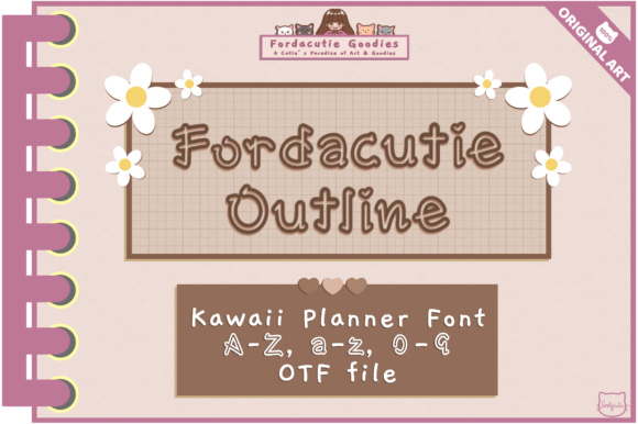 Fordacutie Outline: A Cute Hand-Drawn Font