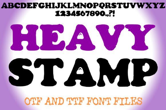 Heavy Stamp: A Powerhouse Display Typeface for Maximum Impact