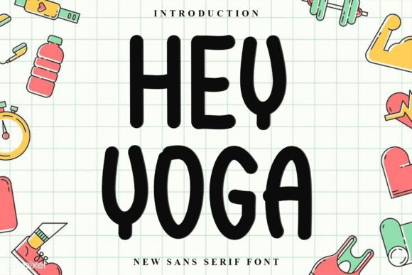 Hey Yoga: A Festive Typeface for Holiday Designs