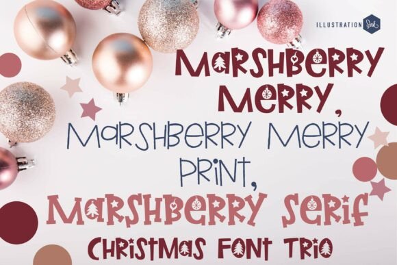 Marshberry Merry Trio: A Versatile Font Collection for Festive Design Projects