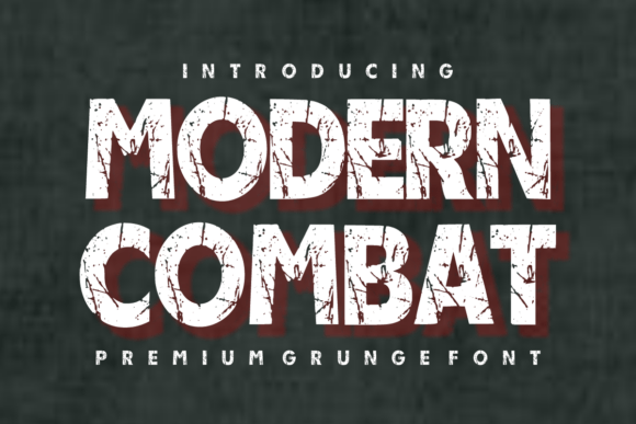 Modern Combat: The Heavyweight Display Font for Maximum Impact