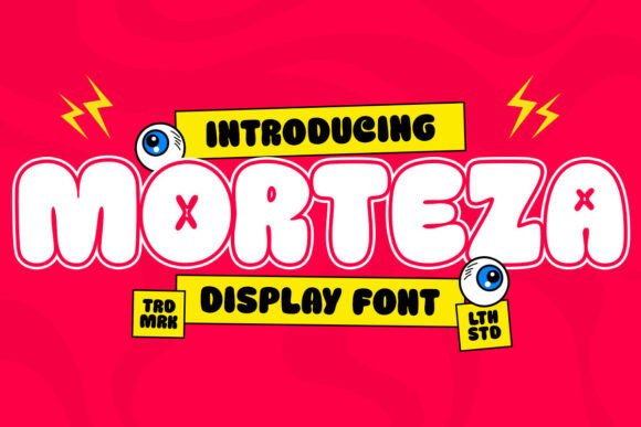 Morteza: A Playful Display Font for High-Energy Design Projects