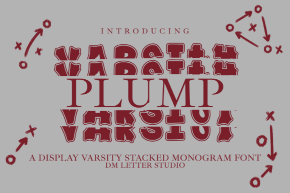 Plump Stacked Monogram: Bold, Compact, and Ready for Customization