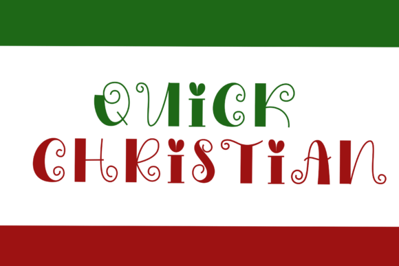 Quick Christian: A Sweet and Swirly Display Font for Modern Elegance