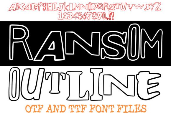 Ransom Outline: A Bold Typeface for Creative Expression