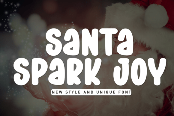 Santa Spark Joy: A Handwritten Display Font for Heartwarming Designs