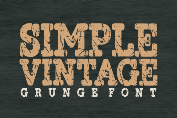 Simple Vintage: A Robust Display Typeface