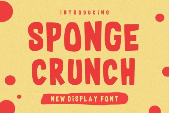 Sponge Crunch: A Playful Font for Joyful Design Projects
