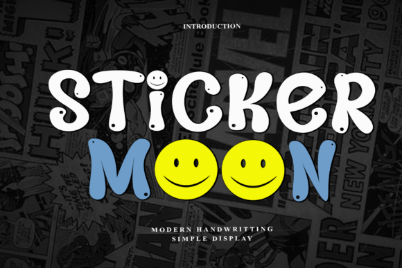 Sticker Moon: The Playful Display Font Redefining Modern Design Aesthetics