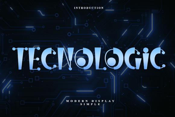 Tecnologic: A Modern Display Font for Futuristic Design