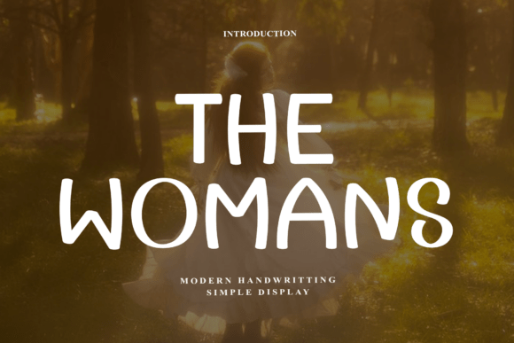 The Womans: A Graceful Modern Handwritten Display Font