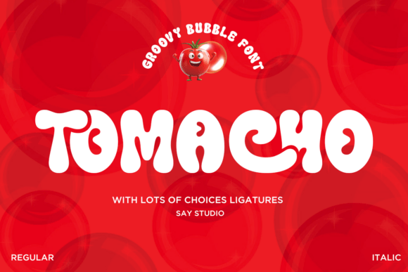 Tomacho: The Groovy Bubble Font for Modern Design