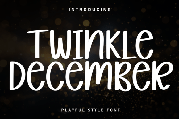 Twinkle December: A Festive Typeface